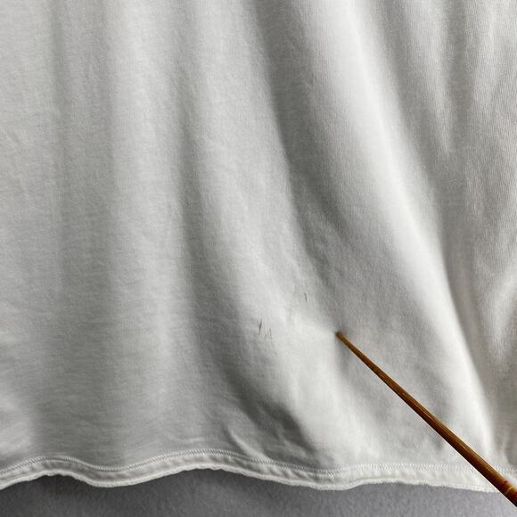 EILEEN FISHER Dress M Organic Cotton Terry Shift Tunic 3/4 Sleeve White - Picture 14 of 16